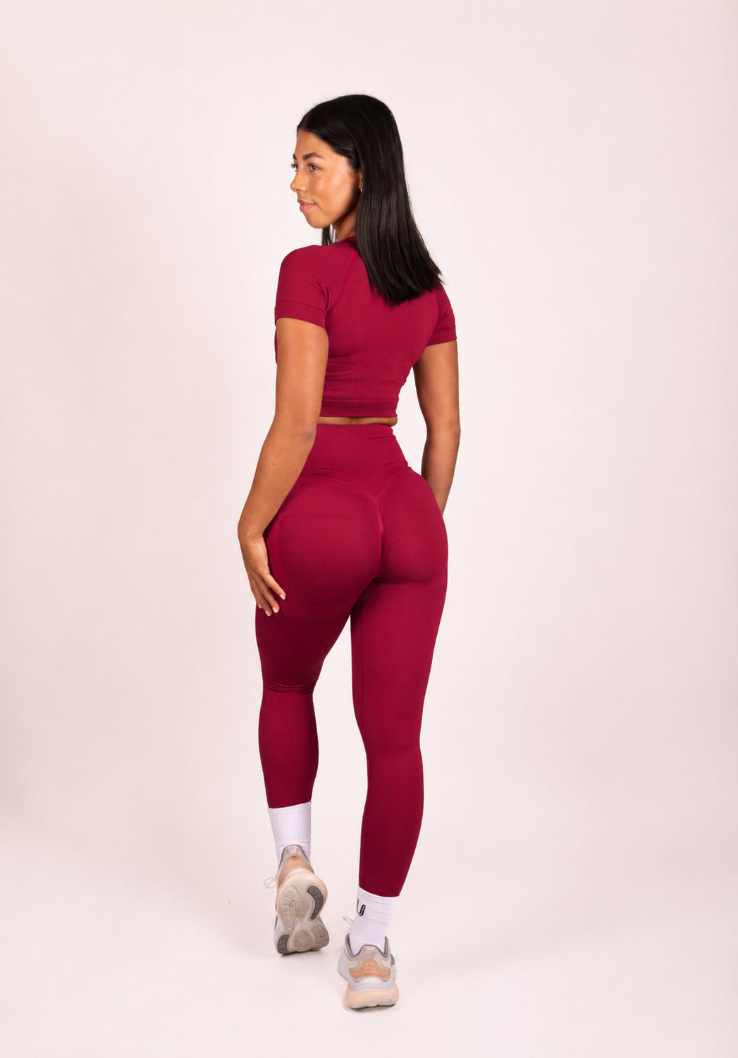 Leonie | Leggings Premium Scrunch - Rouge