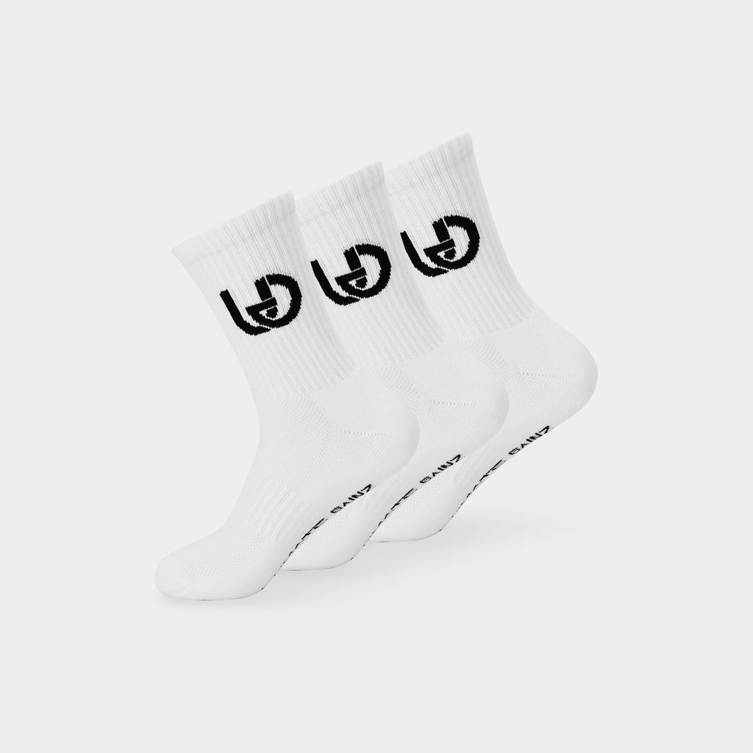 Ultimate Gainz - Performance Socken Unisex - Weiß 1 Paar