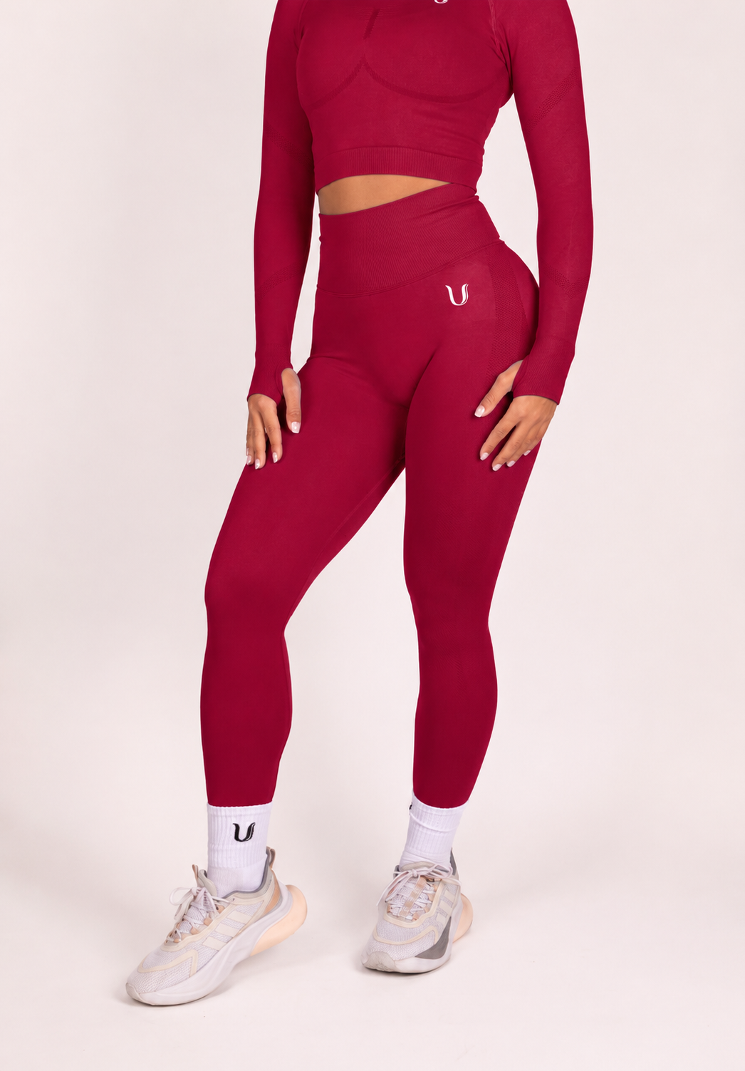Leonie | Leggings Premium Scrunch - Rouge