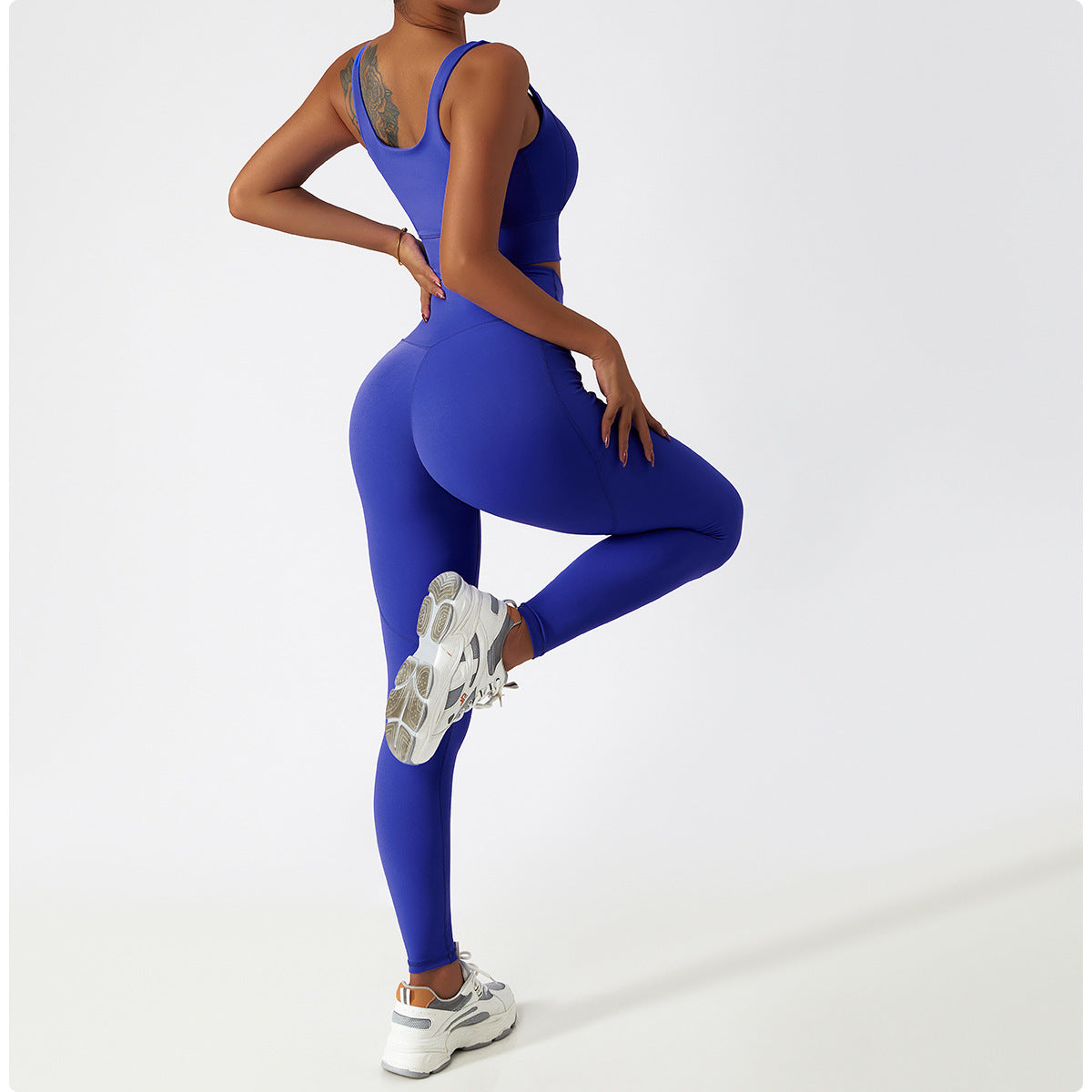 Palmer | Legging Met Zakken Blauw - Ultimate Gainz